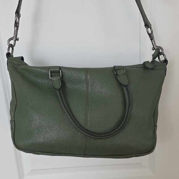 Coach Olive Green Leather Shoulder Bag with Wallet - Picture 5 of 12